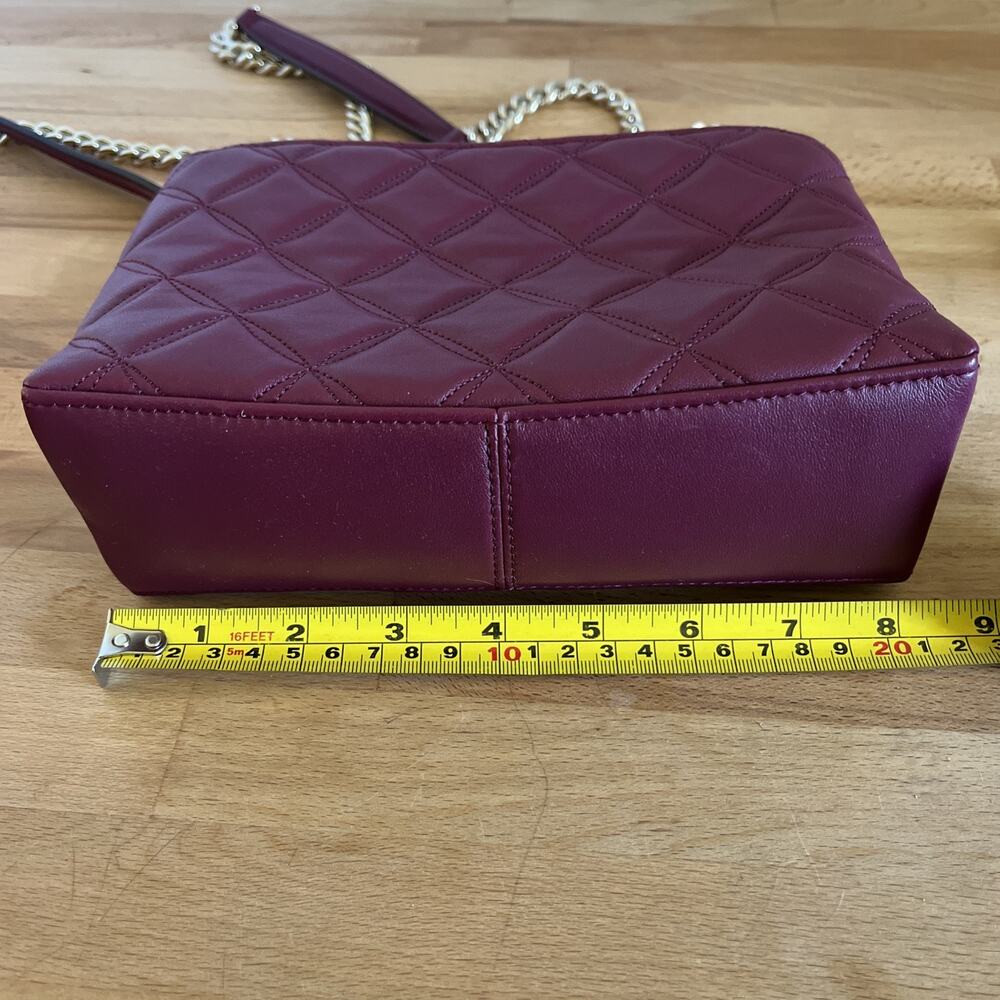 Kate Spade New York Natalia Leather Small Flap Crossbody Blackberry - Picture 13 of 16